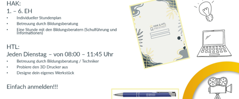 Infos zu Schnuppertermine und zur Anmeldung